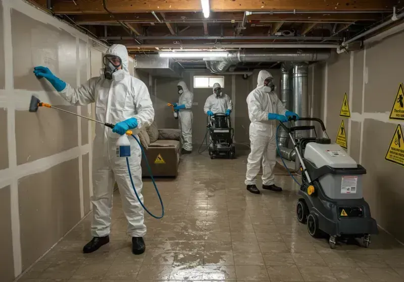 Basement Moisture Removal and Structural Drying process in Ogle County, IL